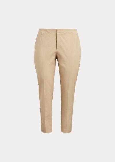 Women's Ralph Lauren Cotton Twill Skinny Ankle Pants | 918654JUT